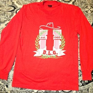 1991 David Lee Garza long sleeved Autograph print shirt